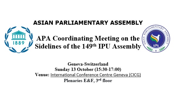 APA due to meet alongside 149 IPU Assembly in Geneva